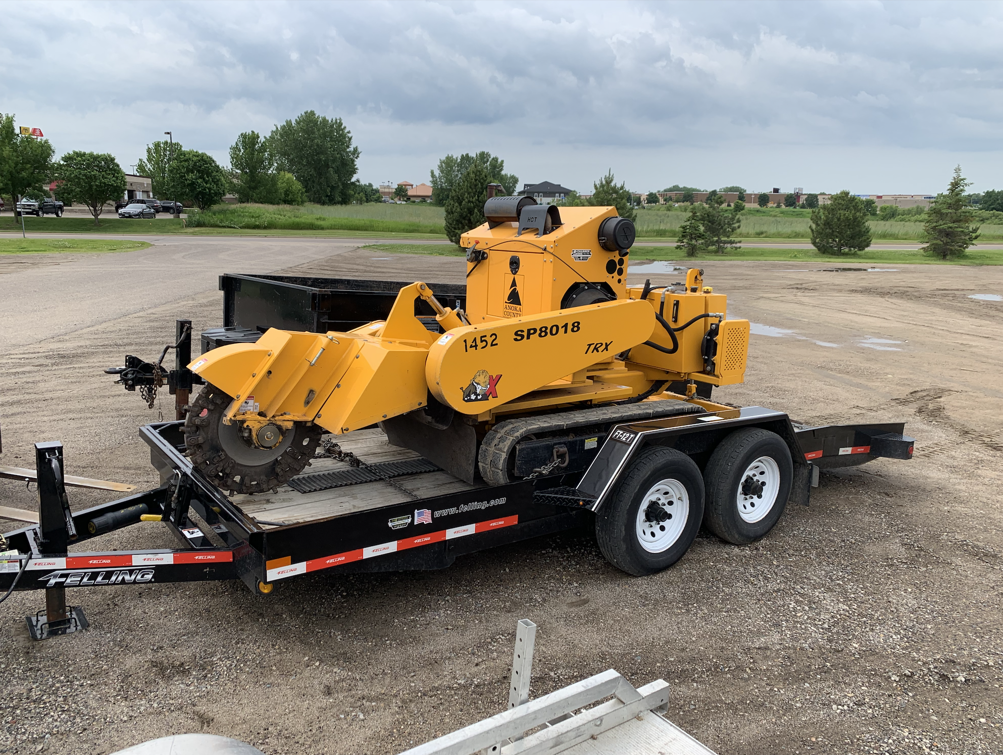 Finished stump grinding job in Credit River, MN