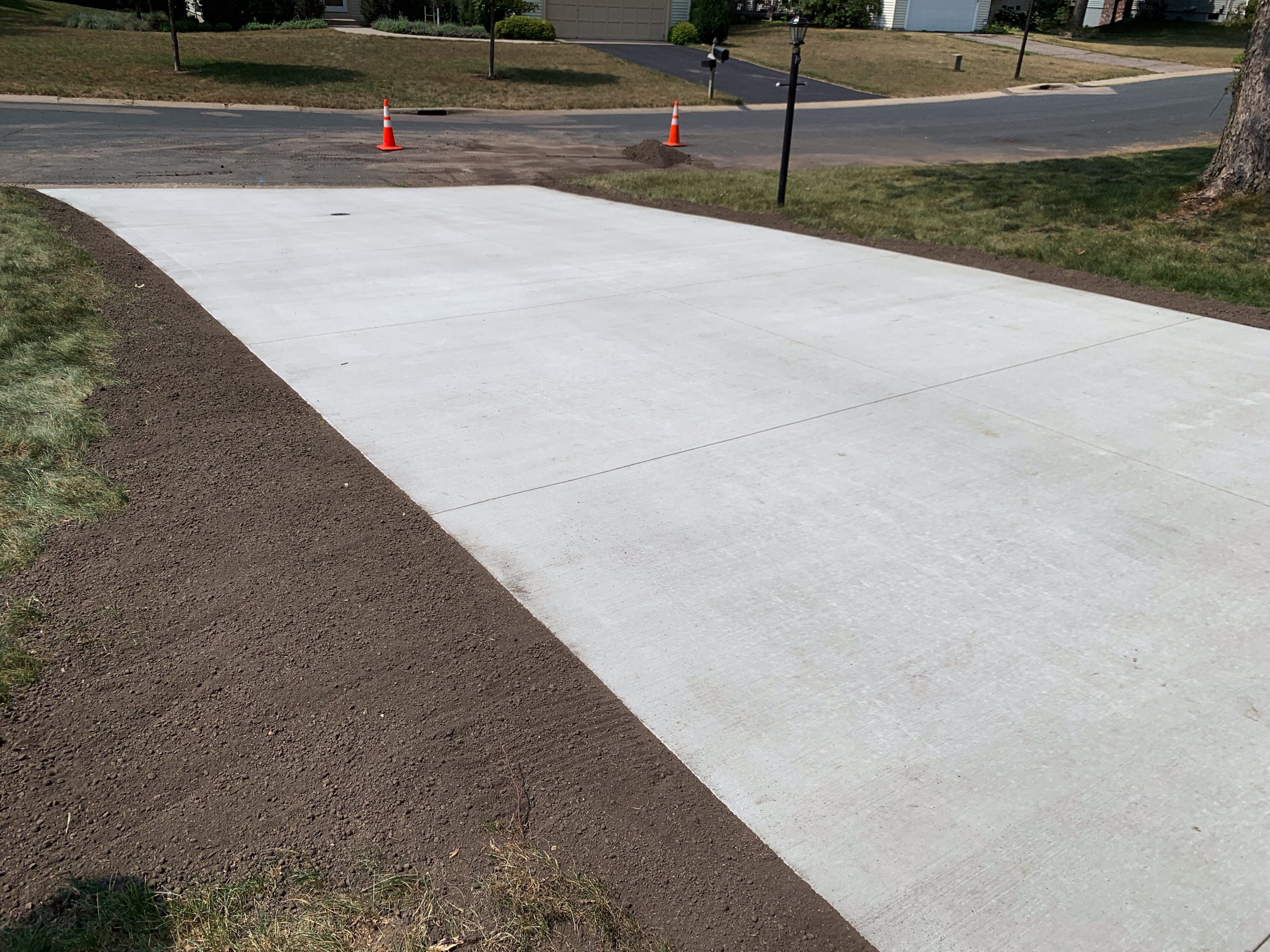 Finished stump grinding job in Saint Michael, MN