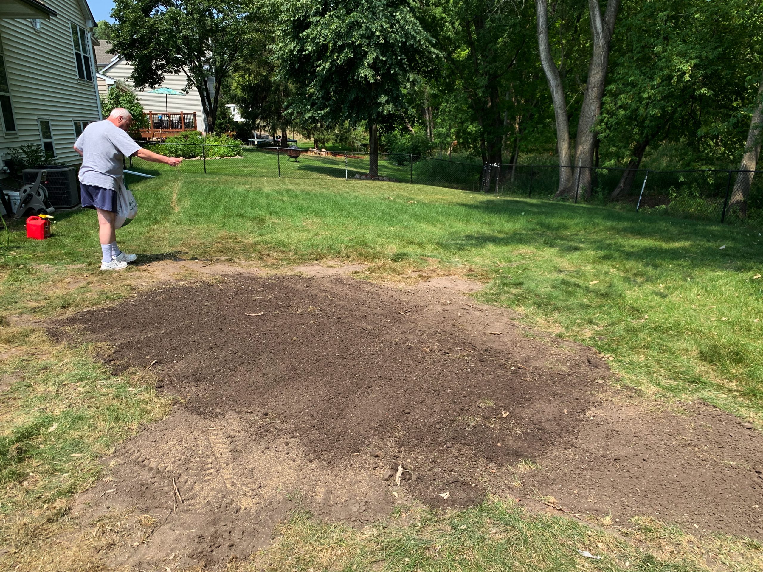 Finished stump grinding job in Chaska, MN