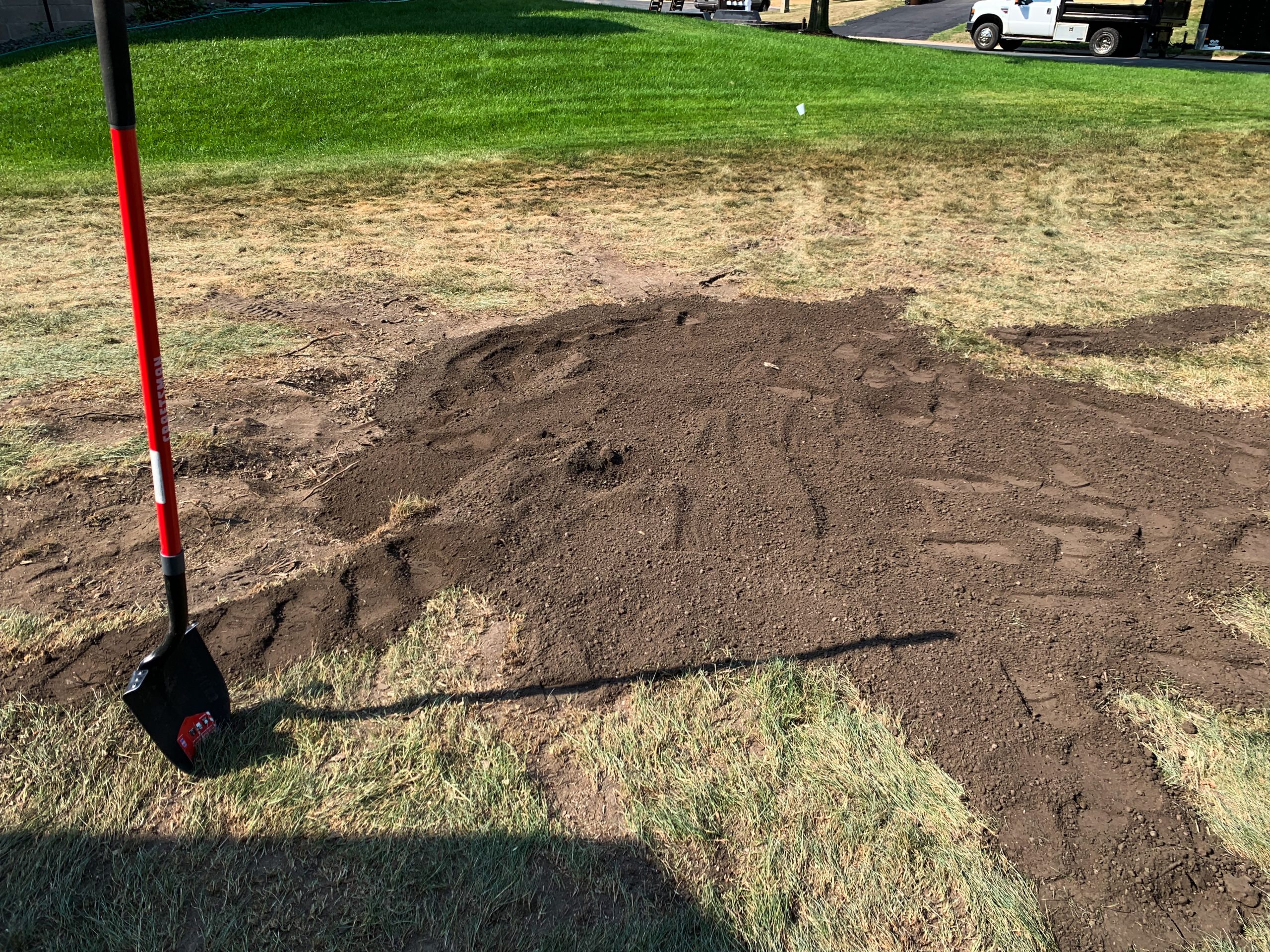 Finished stump grinding job in Crystal, MN