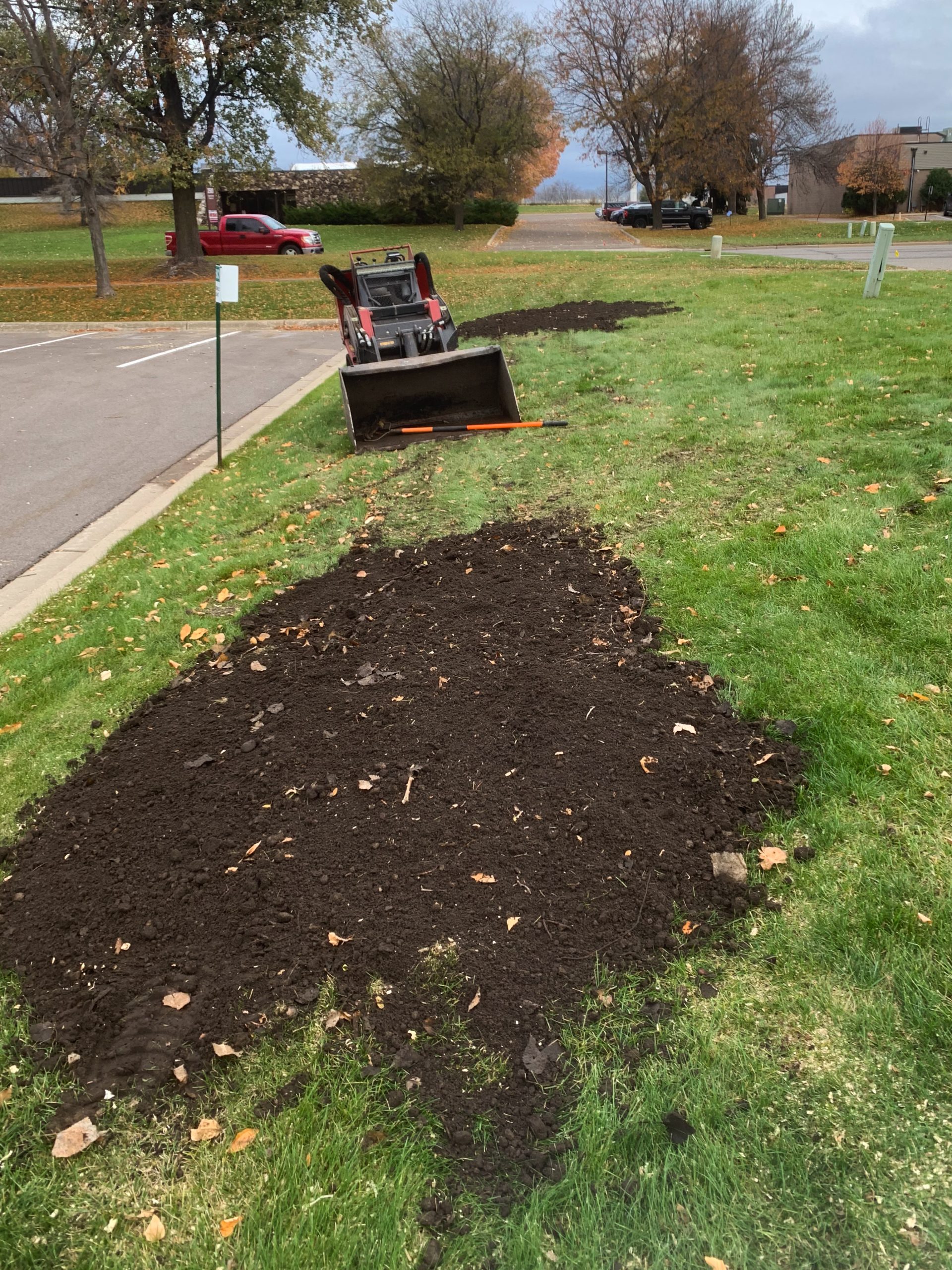 Finished stump grinding job in Brooklyn Center, MN
